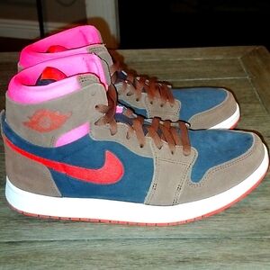 Nike air Jordans zoom red pink black brown size 9.5 like new